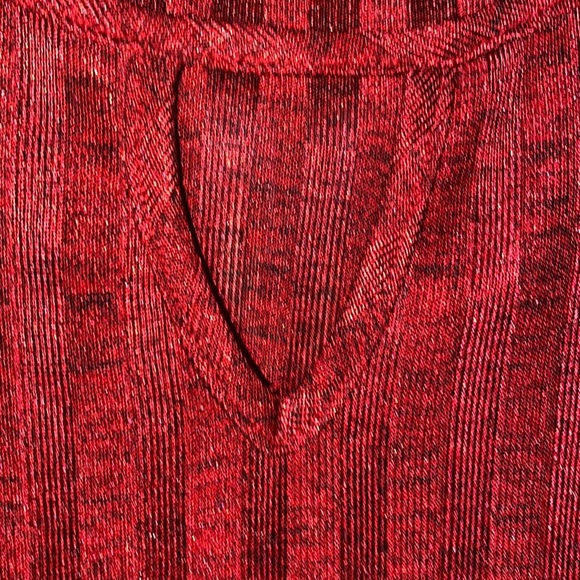 Holiday Top by BCX Puffed Long Sleeve Sz M, Red Black - Picture 11 of 11